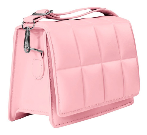 Bolsa Crossbody Bandolera Mensajera Dama Moda Mujer Color Rosa