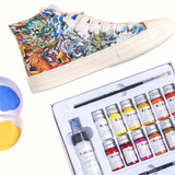 Kit De Pintura Para Tela/tejido, 12 Colores De Pigmento Diy