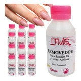 Removedor De Esmalte Uv 100ml Uñas Acrilicas 12 Uni Lfme