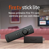 Fire Tv Stick Lite Controle Remoto Por Voz Alexa Modelo 2020