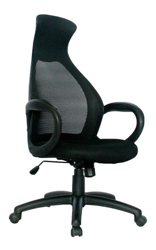 Silla Gamer De Juegos Malla Reclinable Giratoria Negra 