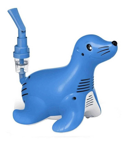 Nebulizador De Compresor Philips Respironics Sami The Seal Azul 110v