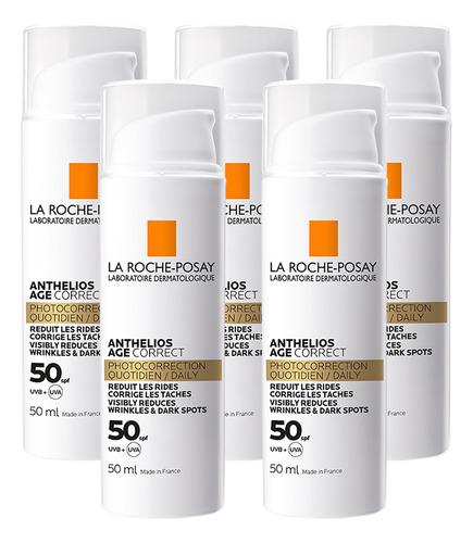 Kit X5 Und La Roche Posay Anthelios Age Correct Fps50 X 50ml