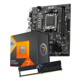 Combo Actualizacion Ddr5 Ryzen 7 8700g + A620m Am5 + 16gb