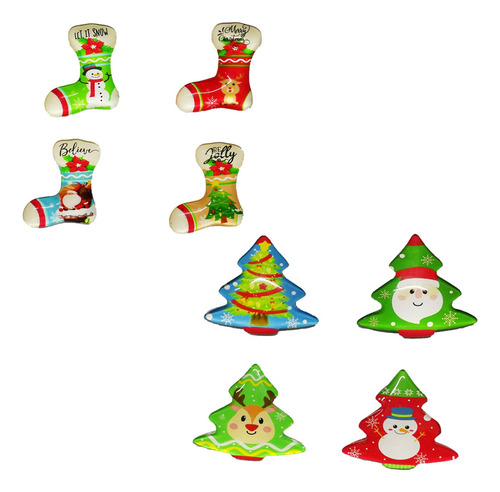 Pack 8 Iman Magneto Navideños Decoracion Navidad Coleccion 1