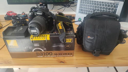  Nikon Kit D3100 + Lente 18-55mm Vr Dslr Com Estojo