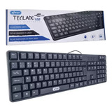 Teclado Usb Para Pc Notebook Macio Silencioso Abnt2 Com Fio