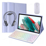 Funda,teclado Iluminado+mouse Para Galaxy Tab A7 10.4 T500