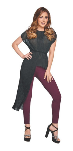 Bluson Negro Elegante, Estilo Desigual 96687