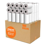 Papel Rollo Termico 100 Rollos Papel Termico 57x40 Impresora