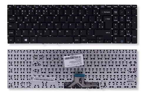 Teclado Para Notebook Samsung Expert Np300e5m-kfabr - Preto