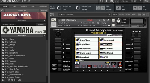 Kontakt Libreria Yamaha Psr S900 