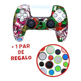 Funda Protector Silicon Control Ps5 Dualshock 5 + Thumbs 08