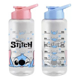 Garrafa 1 Litro Agua Squeeze De Plastico Personagem Stitch