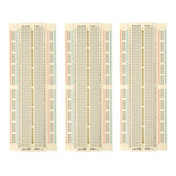 3 Piezas Protoboard 830 Puntos Proto Kit Placa Breadboard