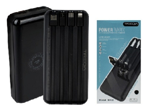 Power Bank Treqa20.000 Mah Carga Inalambrica 4 En 1