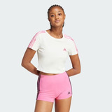 Camiseta Essentials Três Listras - Branco adidas Ir6120