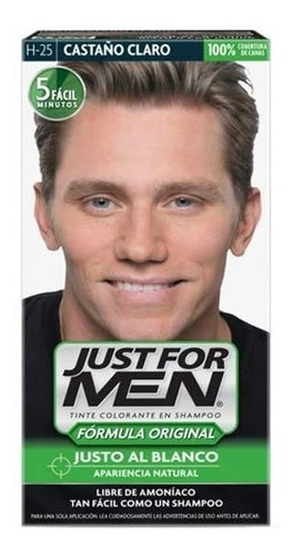 Just For Men Tintura En Shampoo Color Castaño Claro