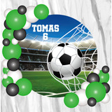 Fondo Banner Candy Bar Circular Futbol Pelota 70x70cm