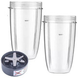 2 Vasos Para Nutribullet De 32 Onzas Con Cuchilla