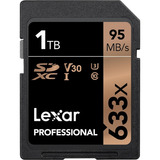 Tarjeta Lexar 1tb 633x Sdxc V30 Sd 95 Mb/s 45 Mb/s Professio