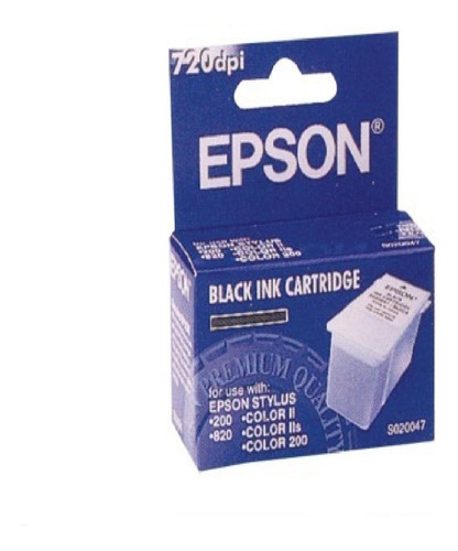 Cartucho Impresora Epson Original S020047 Negro Stylus 820 