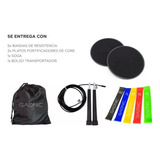 Kit De 5 Bandas Elásticas Isométricas Soga Platos Fitness 