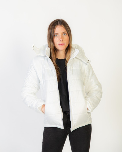 Campera Puffer Niza Con Capucha Desmontable