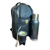 Set Matero Completo Mochila Termo Larga Duracion Mate Cuero