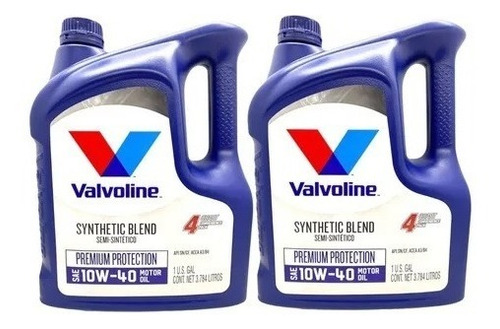 Aceite 10w40 Semisintentico Valvoline X4 Lt ( X Dos Bidones)