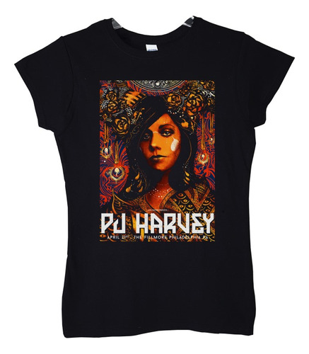 Polera Mujer Pj Harvey Live At The Fillmore Rock Abominatron