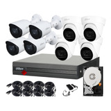 Kit 8 Audio Microfono 4 Bullet 4 Domo 2mp Dvr 1080p Lite 1tb