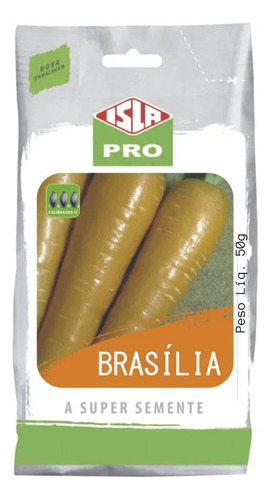 Sementes De Cenoura Brasília Calibrada Média (50g) Isla