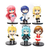 Vocaloid Hatsune Miku Colección 6 Figuras En Bolsa 