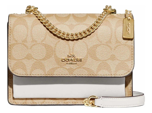 Bolsa Coach Original Mini Klare Crossbody In Signature Gold