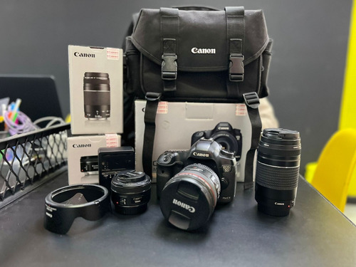  Canon Eos 5d Mark Iii Con Lentes , Mochila, Cargador.