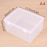 Caja De Almacenamiento Portátil De Plástico Transparente De
