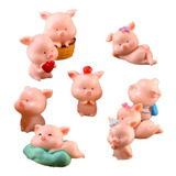 Figuras De Cerdo En Miniatura Bonitas Figuras De Cerdito Ros