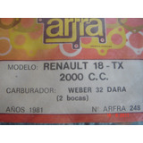 Juego Juntas Carburador Weber 32 Dara Renault 18 Tx 2000