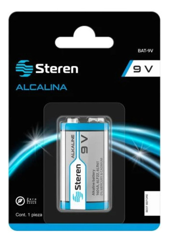 Bateria Alcalina 9v Steren
