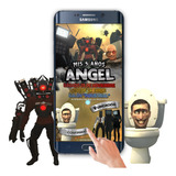 Invitación Interactiva Botones Titan Tv Man Skibidi Toilet