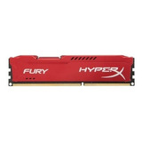 Memoria Ram Fury Color Rojo  8gb 1 Hyperx Hx316c10fr/8