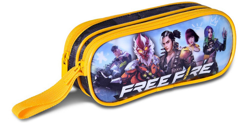 Estojo Escolar Duplo Free Fire Oficial | Fr2496f Clio Style