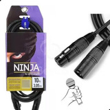 Cabo P/mic Ninja 10ft 3m Lw B Xlr-xlr