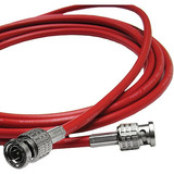 100'l-3cfw Rg59hd-sdi Cable Coaxial Macho Con Bncs (rojo)pol