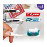 Cepillo Dental Colgate 360° Visible White Con 7 Piezas + 1