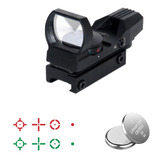 Mira Tactica Red Green Reflex Holographic Riel Gotcha Xtrm P