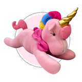 Almofada Unicornio Grande Antialérgico Travesseiro Rosa