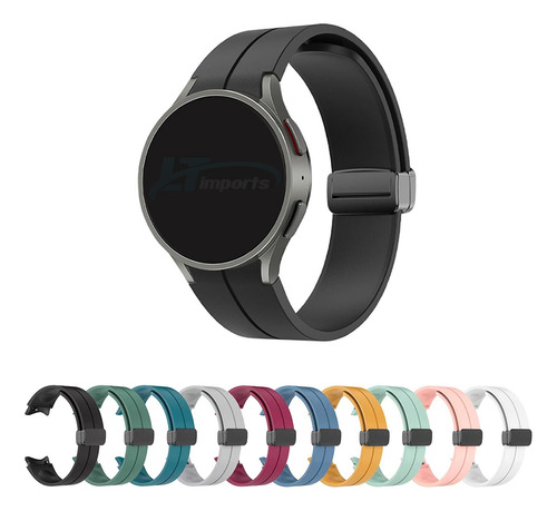 Pulseira Silicone Fecho Magnetico Para Samsung Galaxy Watch4