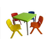 Juego De Mesa Colores Con Cuatro Sillas.